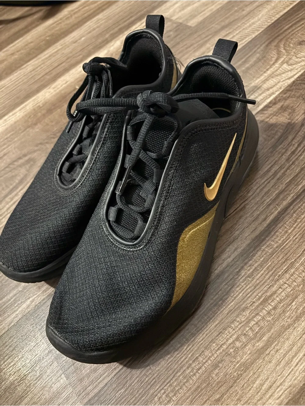 Nike Black and Gold Women’s Athletic Sneakers